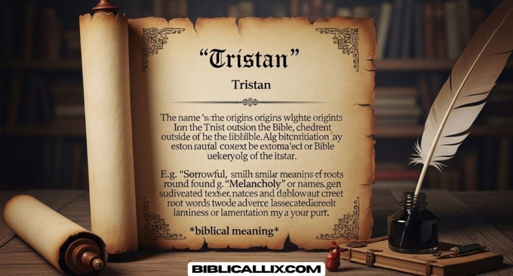 Is the Name Tristan in the Bible