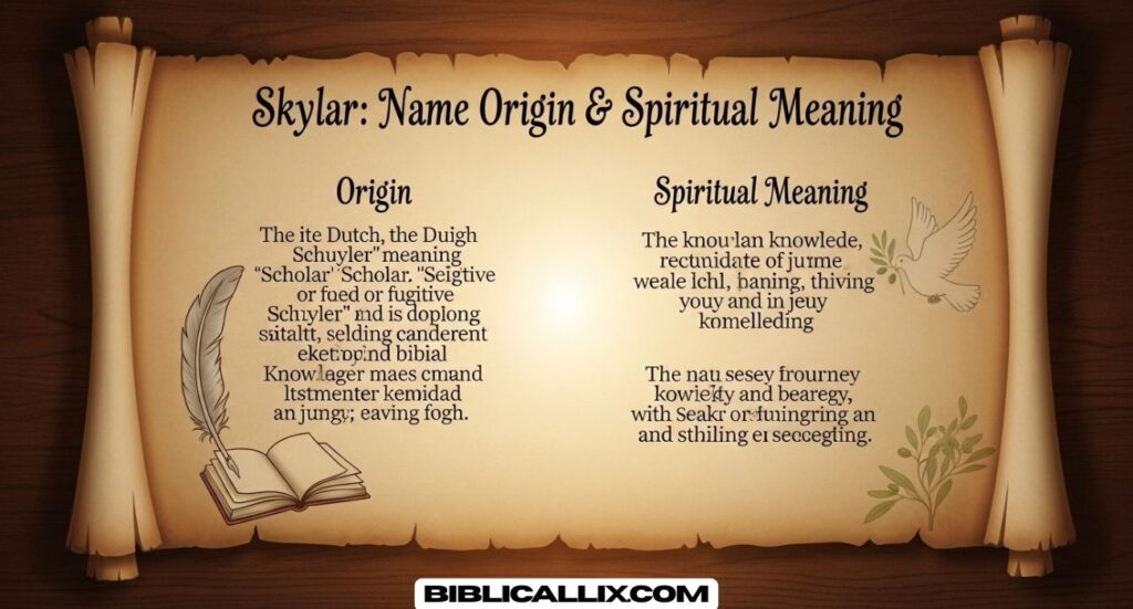 Skylar Meaning in Bible